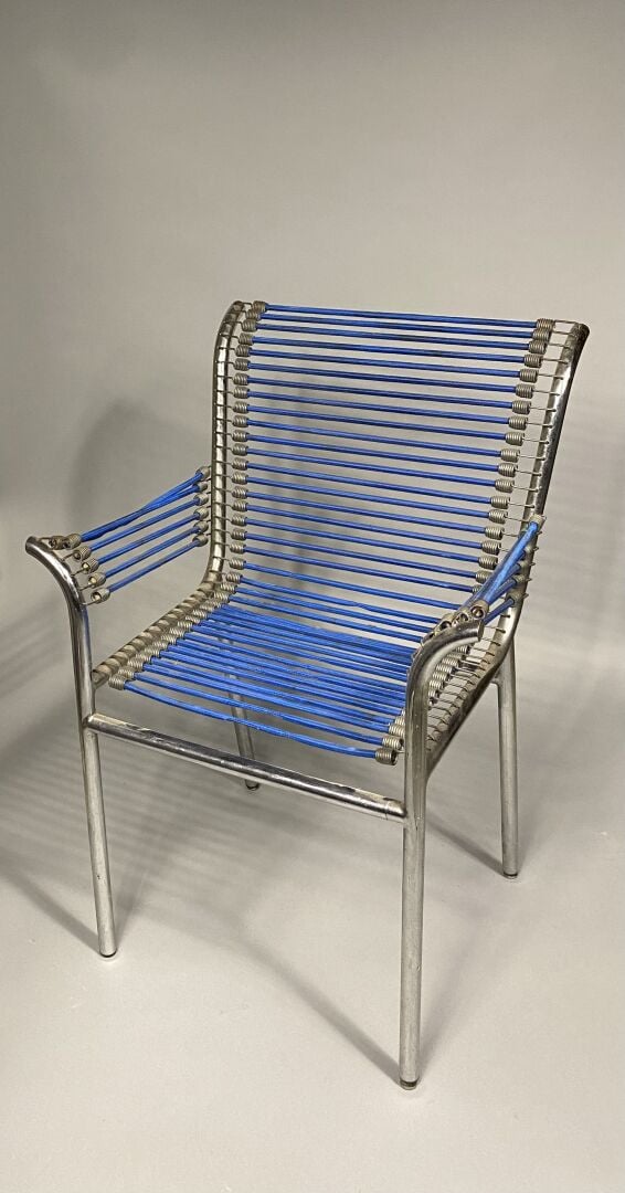 René HERBST, modèle de - Suite de quatre fauteuils modernistes « Sandows » en m…