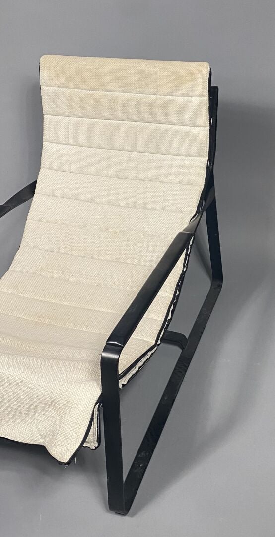 Rodolfo DORDONI, attribué à - Chaise longue à structure formant piétement en Ma…