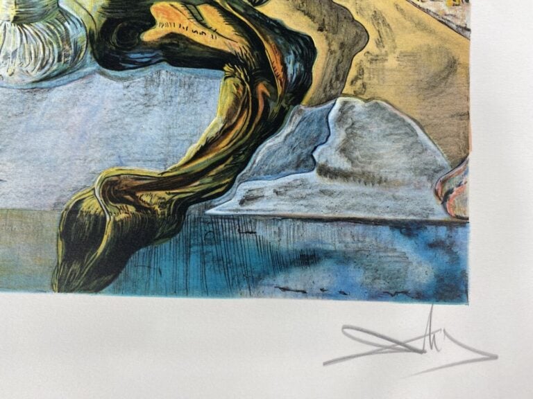 Salvador DALI (1904-1989), d'après - L'énigme sans fin - Lithographie en couleu…