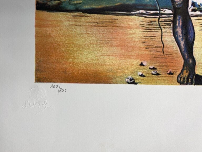 Salvador DALI (1904-1989), d'après - L'homme bateau - Lithographie en couleurs…