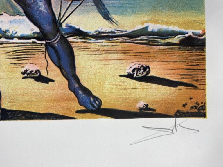 Salvador DALI (1904-1989), d'après - L'homme bateau - Lithographie en couleurs…