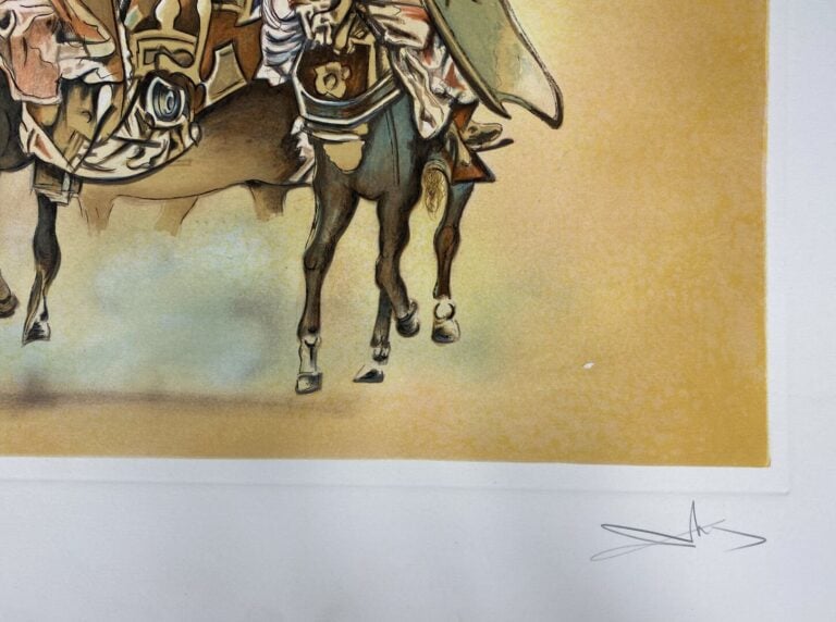 Salvador DALI (1904-1989), d'après - La bataille de Tetouan - Lithographie en c…