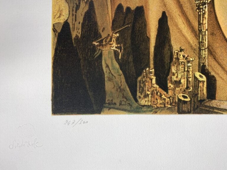 Salvador DALI (1904-1989), d'après - Le monument impérial - Lithographie en cou…