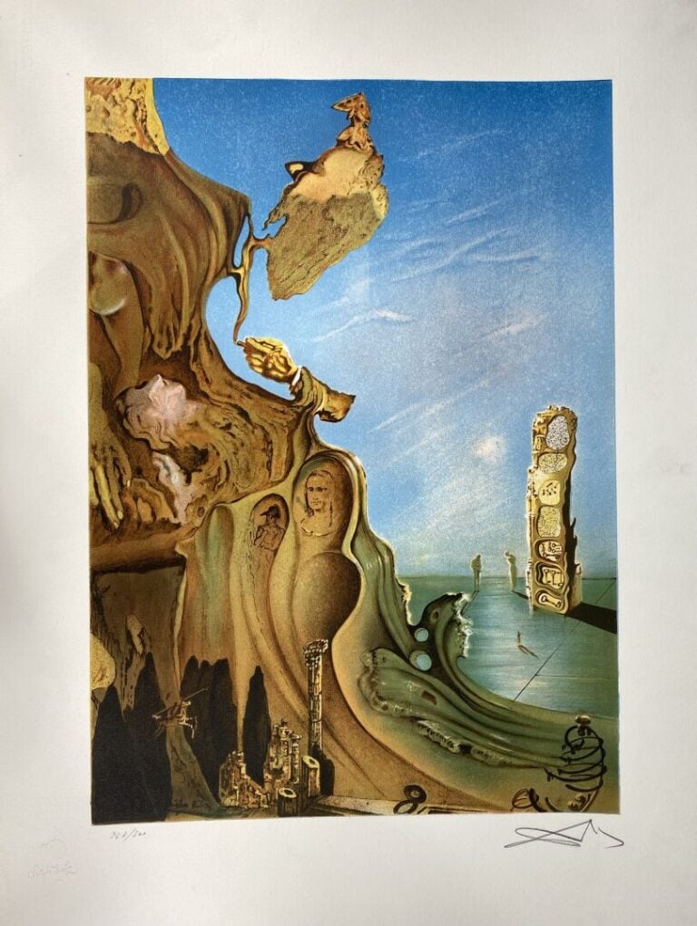 Salvador DALI (1904-1989), d'après - Le monument impérial - Lithographie en cou…