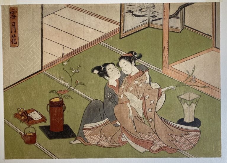 Suzuki Harunobu (1725-1770) - Chuban yoko-e de la série setsugekka, Neige, lune…