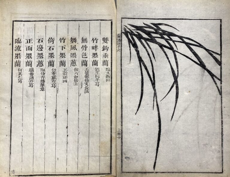 Wang Gai (1677-1705) - Qing zai tang lan pu - Recueil moderne des orchidées, de…