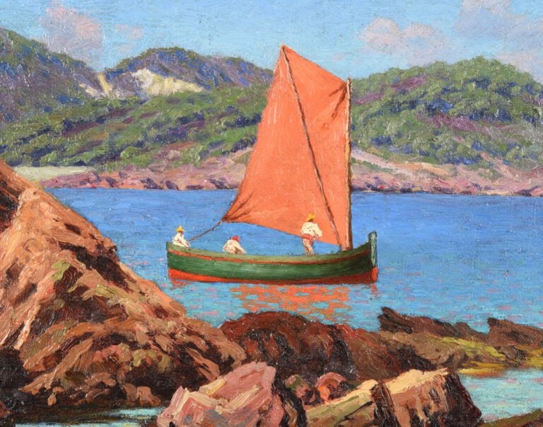 Adelin Charles MOREL DE TANGUY (1857-1930) - Vue de l'Estérel - Huile sur toile…