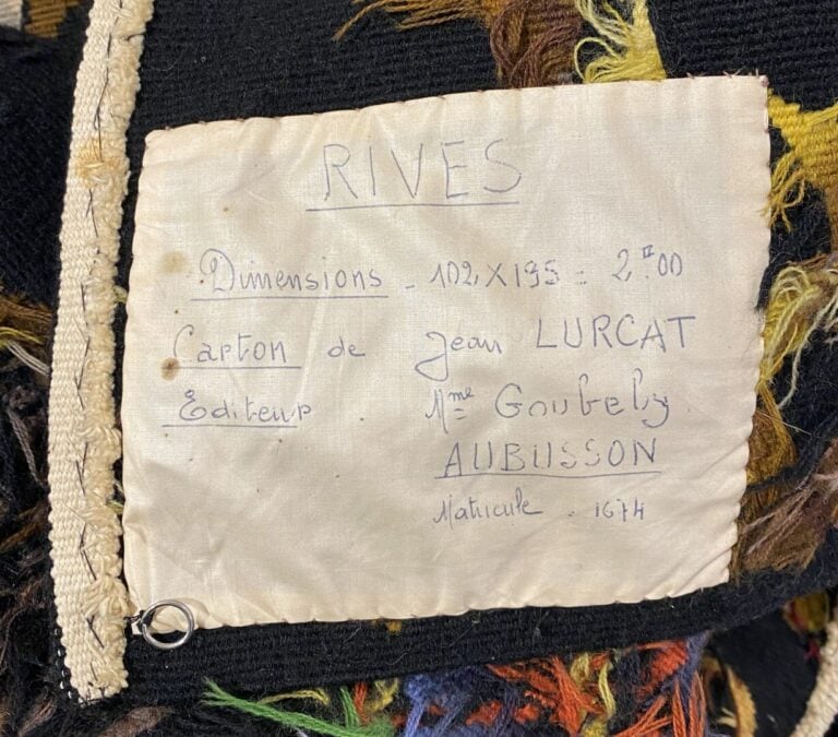 AUBUSSON, d'après un carton de Jean LURCAT (1892-1966) - "Rives" - Tapisserie e…