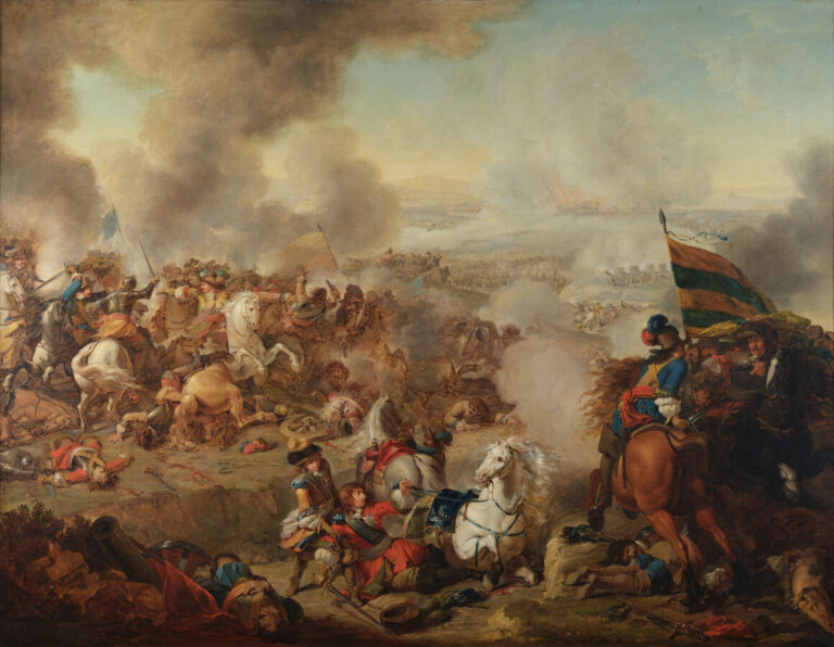 BÉNIGNE GAGNERAUX - (Dijon 1756 - Florence 1795) - La Bataille de Seneffe - Toi…