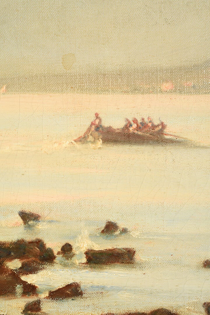 Charles Labord LABOR (1813-1900) - Vue d'Antibes - Huile sur toile - Signée et…