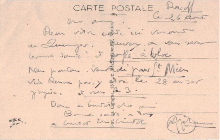 Correspondance adressée à Louis DELACHENAL (1897 - 1966) : - Après la guerre de…