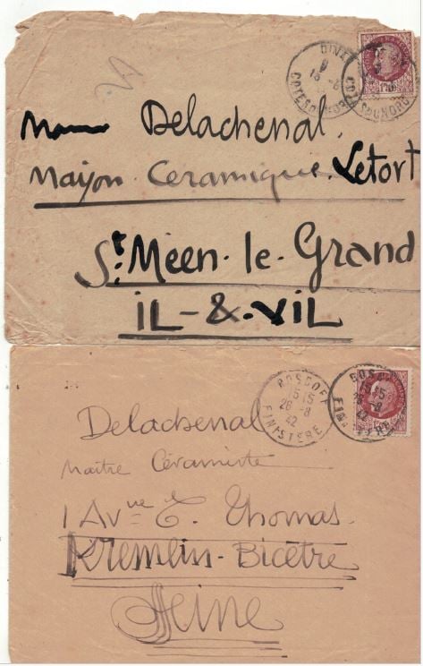 Correspondance adressée à Louis DELACHENAL (1897 - 1966) : - Après la guerre de…