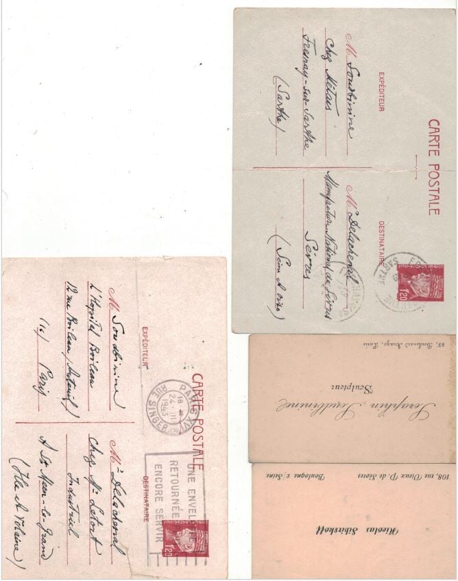 Correspondance adressée à Louis DELACHENAL (1897 - 1966) : - Après la guerre de…