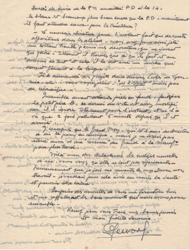 Correspondance adressée à Louis DELACHENAL (1897 - 1966) : - Après la guerre de…