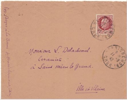 Correspondance adressée à Louis DELACHENAL (1897 - 1966) : - Après la guerre de…