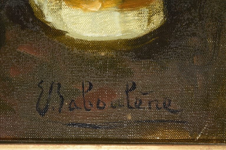 Eugène BABOULENE (1905-1994) - Nature morte au melon - Huile sur toile, signée…