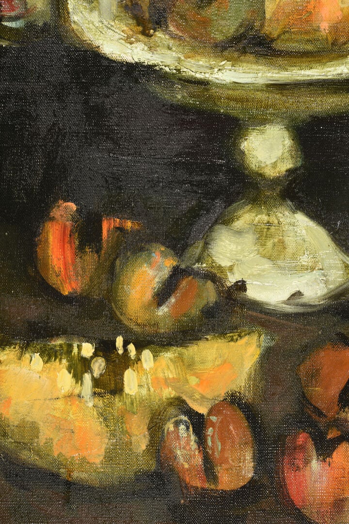 Eugène BABOULENE (1905-1994) - Nature morte au melon - Huile sur toile, signée…
