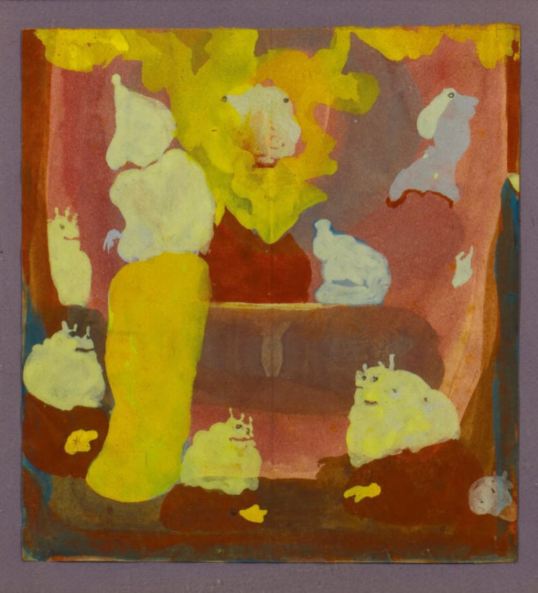 EUGÈNE GABRITSCHEVSKY (1893-1979) - Sans titre - Gouache sur papier, étiquette…