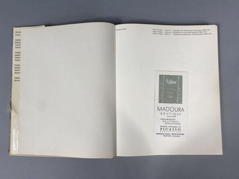 Georges BLOCH - PICASSO - Tome III Catalogue de l'oeuvre gravé céramique 1949-1…
