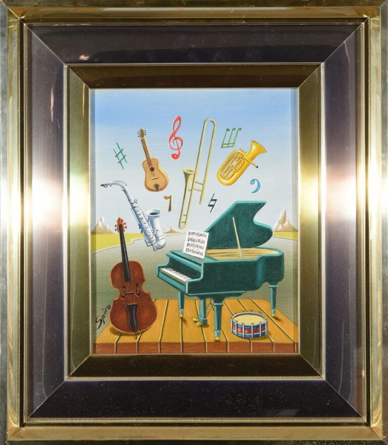 Georges SPIRO (1909-1994) - Petit concerto - Huile sur toile - Signée en bas à…