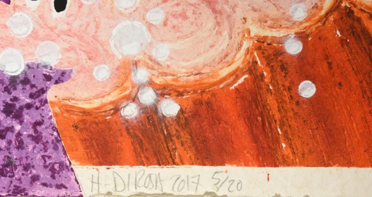 Hervé DI ROSA (1959) - "Faune aquatique" - Carborundum - Signé en bas à droite,…