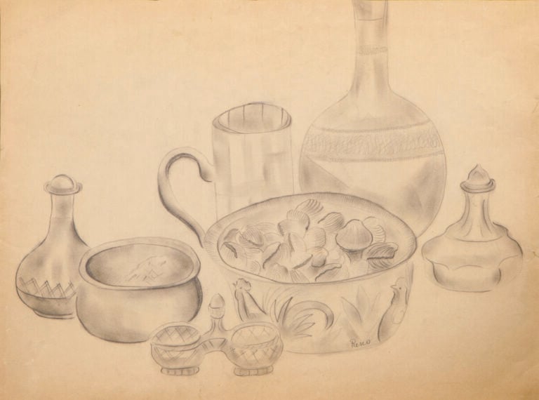 IRÈNE RÉNO (IRENA HASSENBERG DIT) (1884-1953) - Nature morte aux coquillages -…