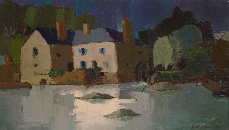 JEAN JACQUELIN (1905-1989) - Moulin à Pont Aven - Huile sur toile, signée en ba…