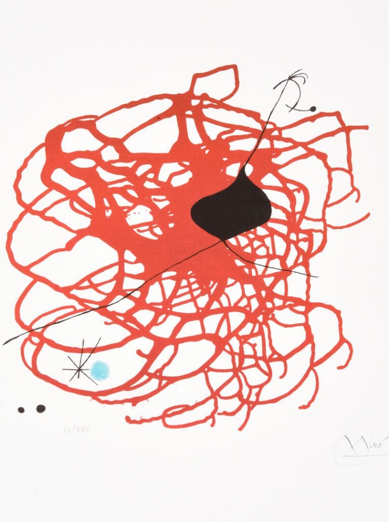 Joan MIRÓ (1893-1983), d'après - Beats, 1968 - Fac-similé sur papier - Signé da…