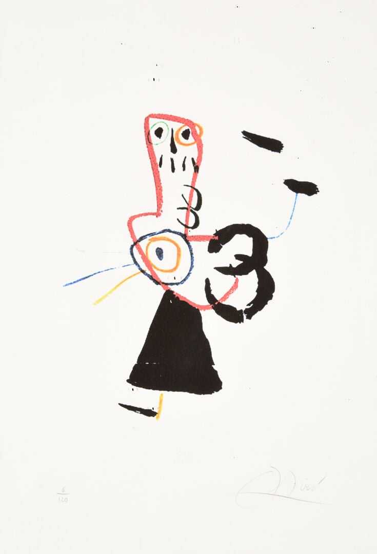 Joan MIRÓ (1893-1983), d'après - Enfance d'Ubu, 1975 (Cramer 1015) - Planche co…
