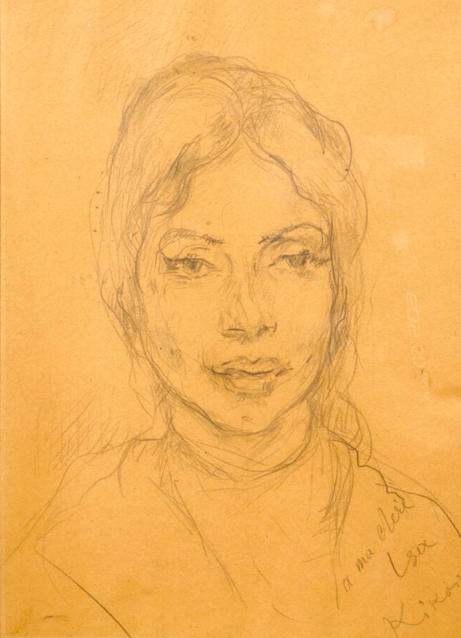 MICHEL KIKOINE (1892-1968) - Portrait de femme - Crayon sur papier, signé et dé…