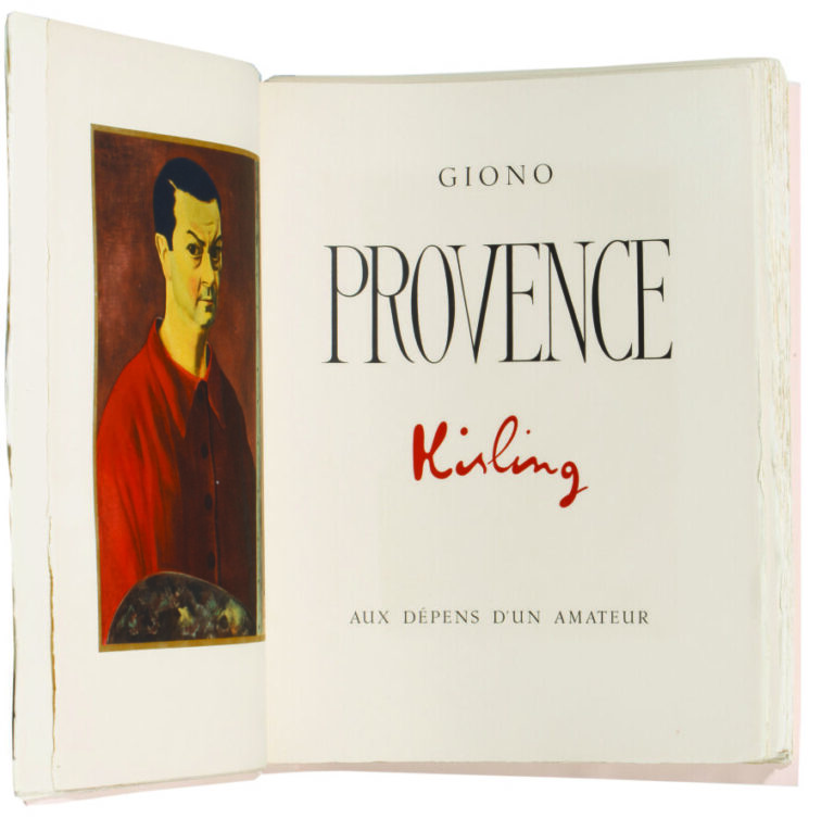 MOISE KISLING - Jean Giono, Provence, Au dépens d'un amateur (Bernard - Klein É…
