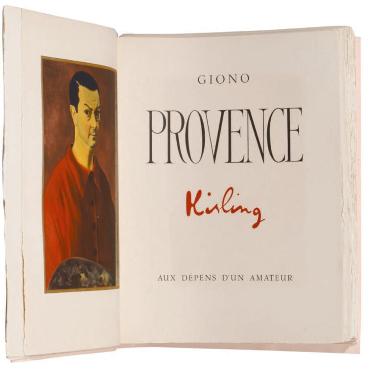 MOISE KISLING - Jean Giono, Provence, Au dépens d'un amateur (Bernard - Klein É…