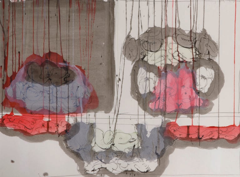 NORMAN BLUHM (1921-1999) - Composition, c. 1980-1985 - Technique mixte sur papi…