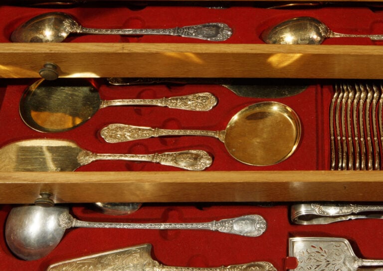 ODIOT - Exceptionelle ménagère en argent 950‰ et vermeil de la maison - Odiot,…