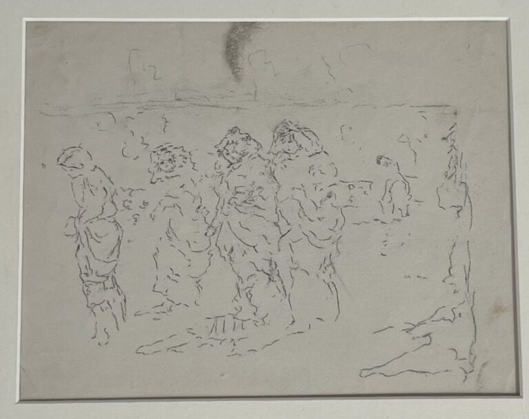 PAUL CHMAROFF (1874-1950) - Nu ; Les baigneuses dans un - sous- bois ; Portrait…