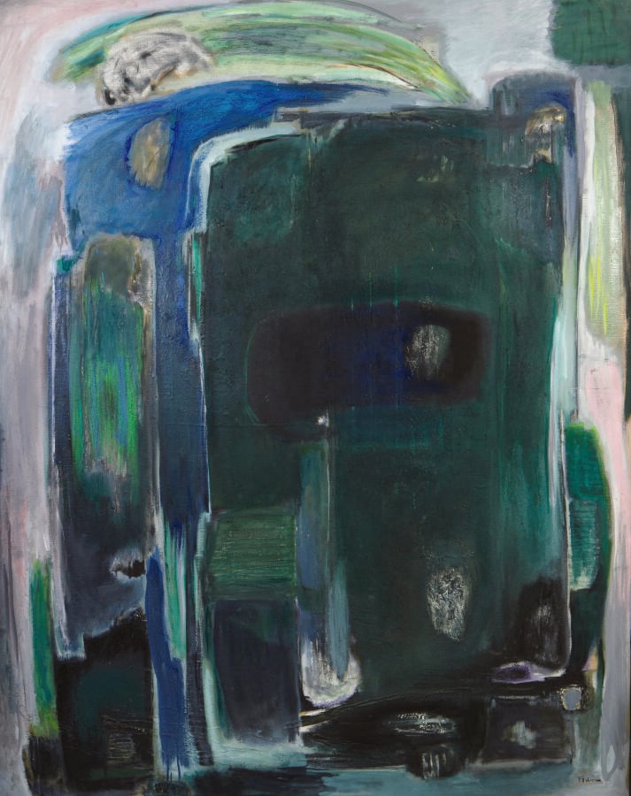 PIERRE GRIMM (1898-1979) - Composition abstraite, 1970 - Huile sur toile, signé…