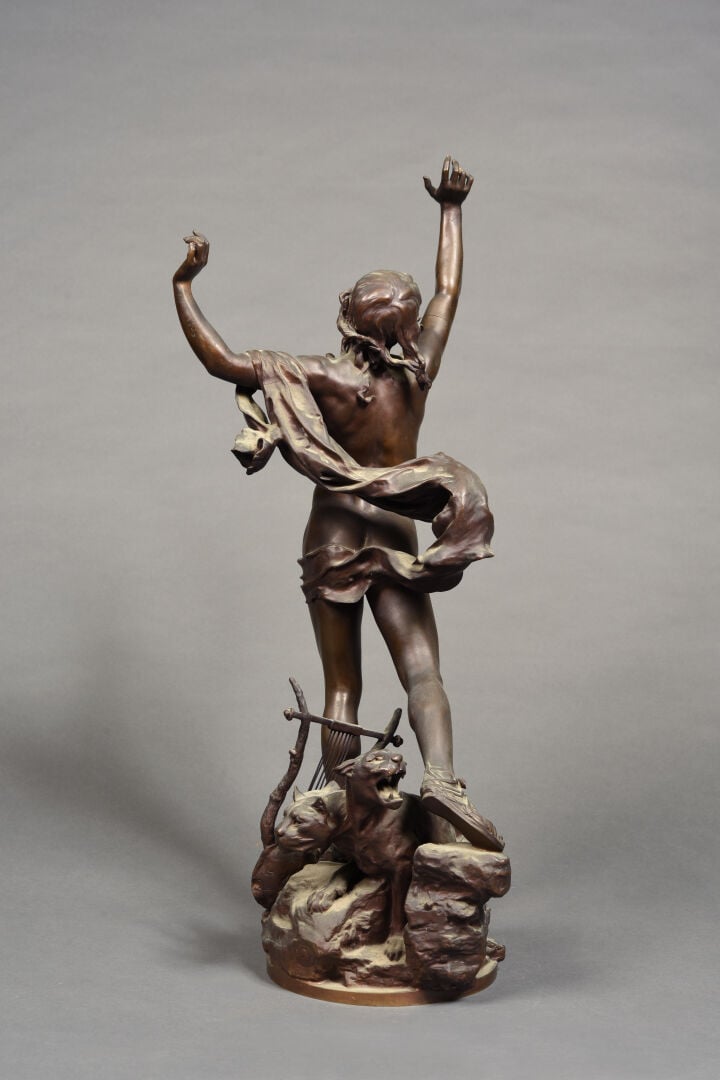 Raoul VERLET (1857-1923) - La douleur d'Orphée - Epreuve en bronze à patine bru…