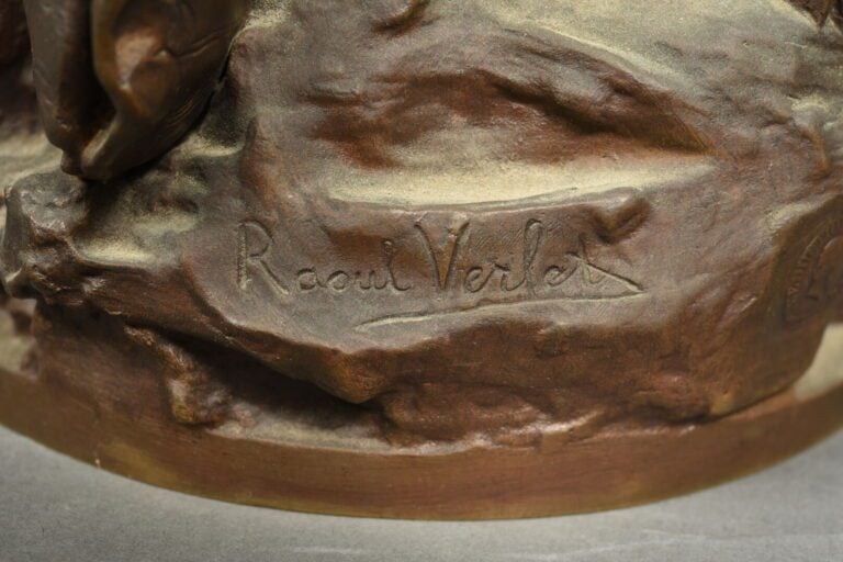 Raoul VERLET (1857-1923) - La douleur d'Orphée - Epreuve en bronze à patine bru…