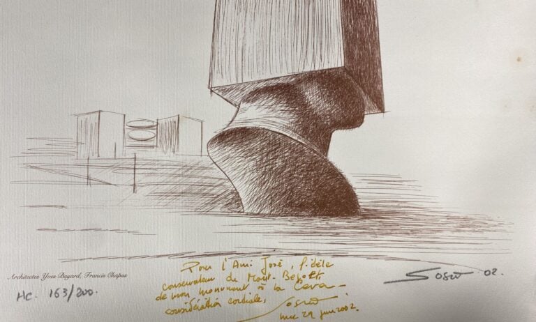 Sacha SOSNO (1937-2013) - Gravure originale imprimée de Sosno sur "la Tête carr…
