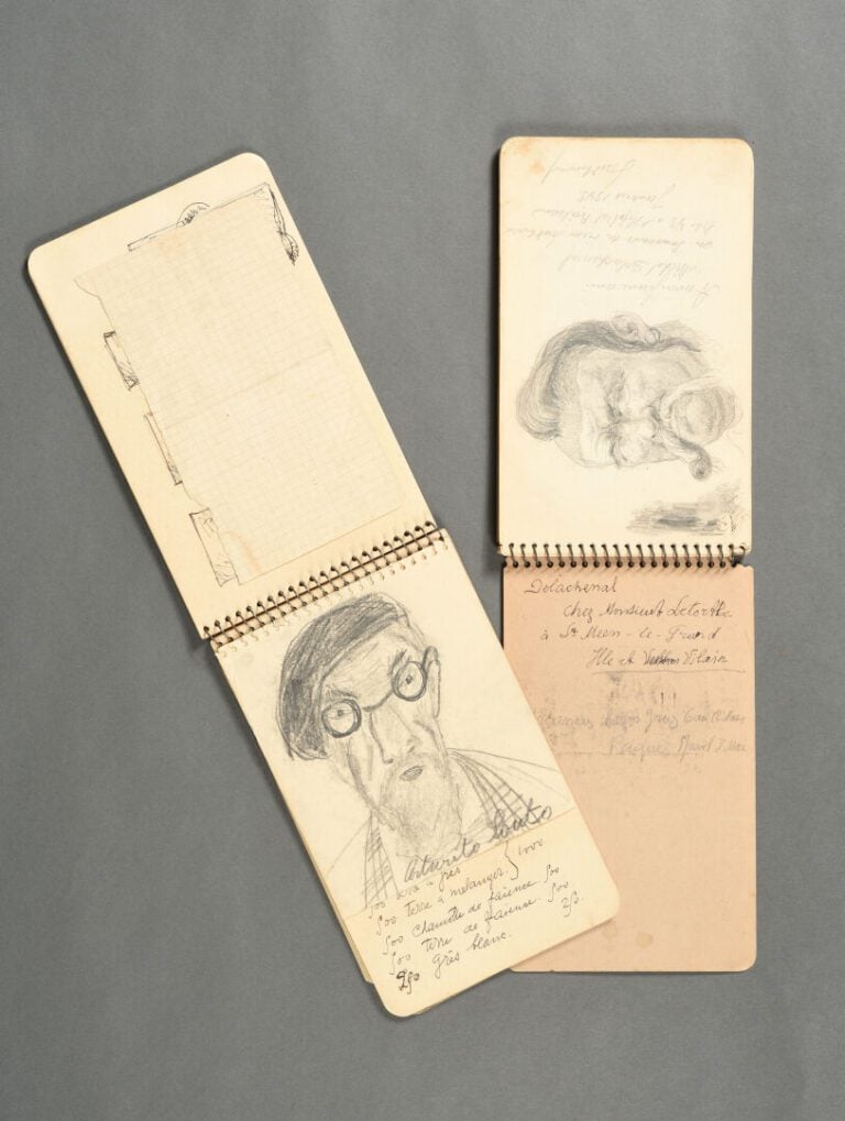 Séraphin Nikolaevich SOUDBININE (1870-1944) - Carnet de dessins au crayon, dédi…