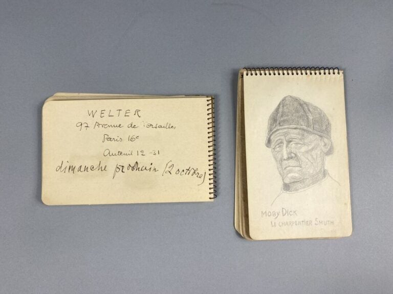 Séraphin Nikolaevich SOUDBININE (1870-1944) - Carnet de dessins au crayon, dédi…