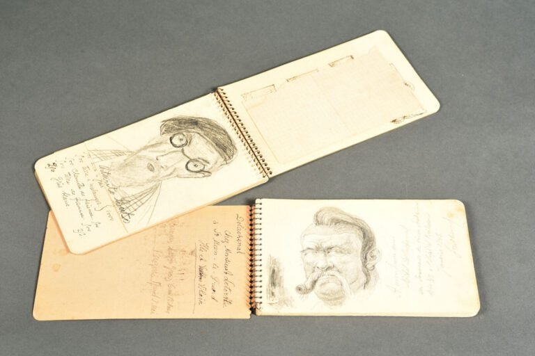 Séraphin Nikolaevich SOUDBININE (1870-1944) - Carnet de dessins au crayon, dédi…