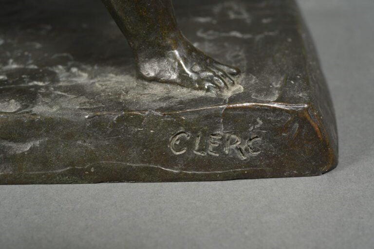 Sylvestre CLERC (1892-1958) - Hercule enfant étouffant un serpent - Cire perdue…
