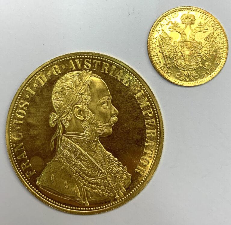 Autriche - François Joseph Ier (1848-1916) - Lot de deux monnaies comprenant :…