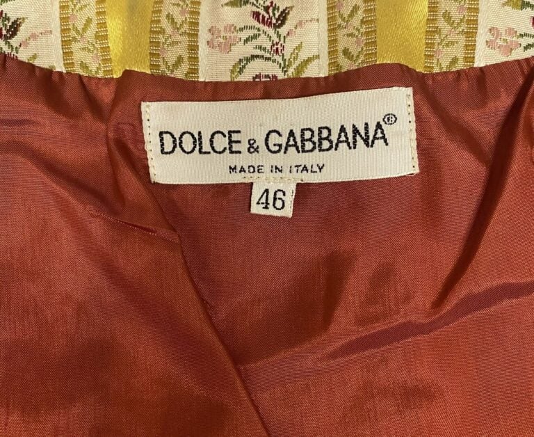 DOLCE & GABBANA - Gilet sans manche en coton à encolure V dans les tons terraco…