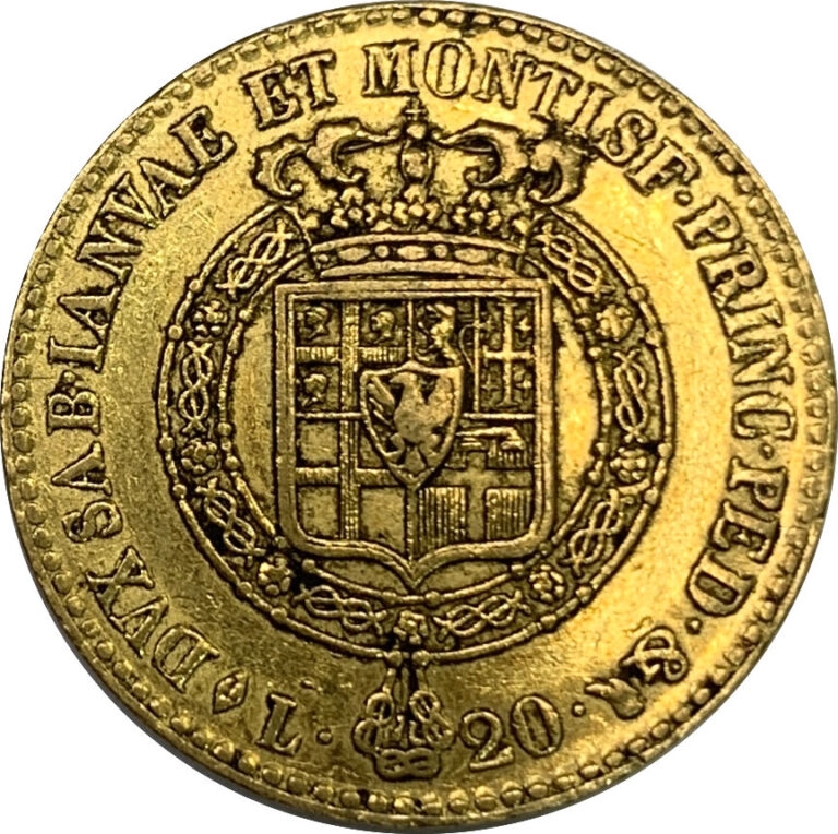 Duché de Sardaigne - Victor Emanuel Ier (1802-1821) - 20 Lire 1819 - A : buste…