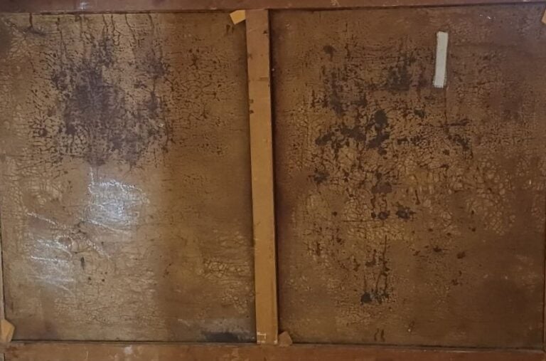 Ecole XIXème - Paysage à la rivière, passage ancien Testament - Huile sur toile…