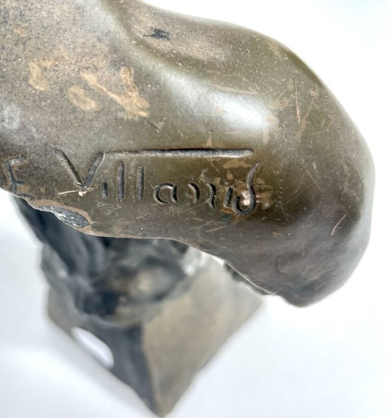 Édouard VILLANIS (1868-1920) - Diane - Buste en bronze à patine brune, titrée s…