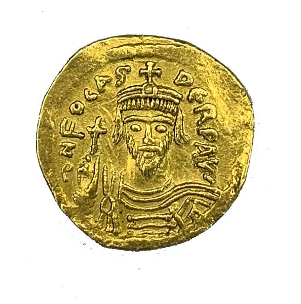 Empire Byzantin - Phocas (602-610) - Solidus - A : Buste de Phocas de face - R…