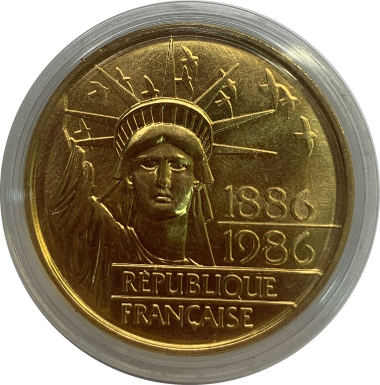 France - Cinquième République - 100 Francs Or Liberté 1986 - A : La Liberté de…